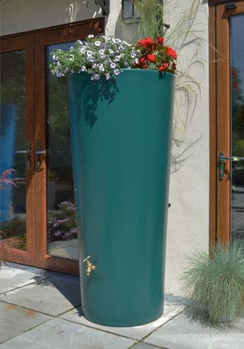 Green Big City Water Butt Planter