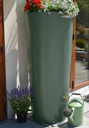 Green Marble Big City Water Butt Planter