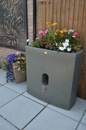 Green Marble Oasis 375 Litre Water Butt Planter