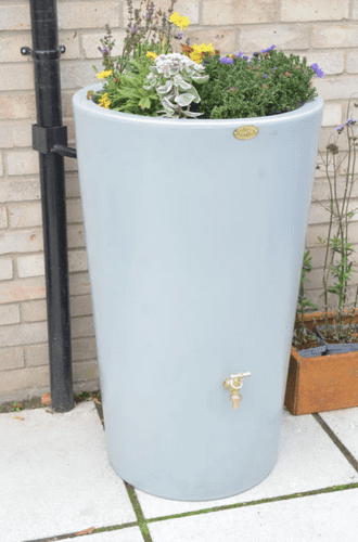 Grey City Water Butt Planter - 180 Litre