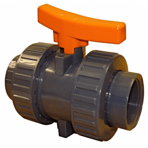 Industrial Ball Valve - Double Union - PTFE Seat - EPDM Seals - Threaded Ends
