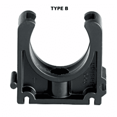 Industrial Pipe Clip - Black Imperial