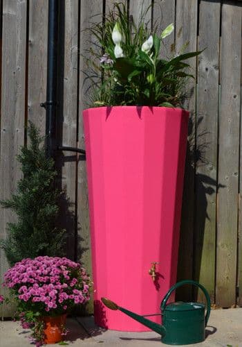 Pink Metropolitan Water Butt Planter - 255 Litre
