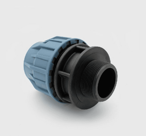 Polypropylene Compression to Male Thread Adapter