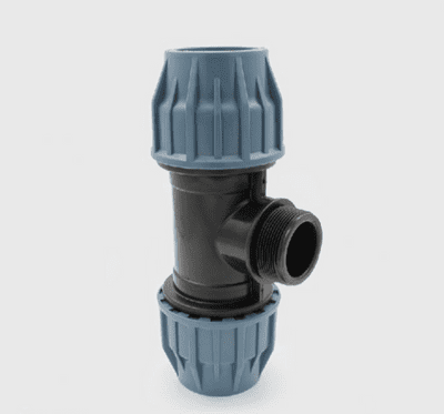 Polypropylene Compression to Male Threaded Tee