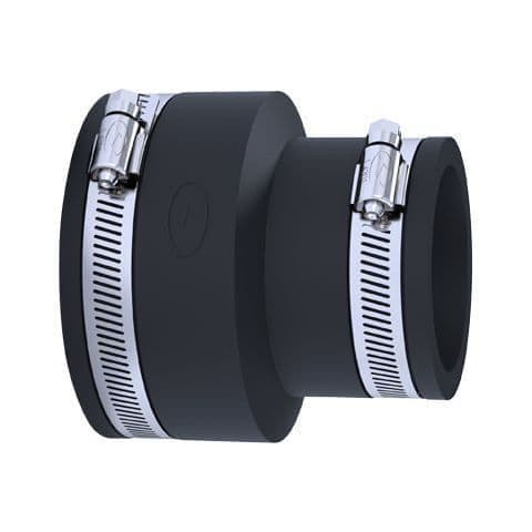 PQ113-059 Black PVC Adaptor Coupling 106mm-113mm x 53mm-59mm
