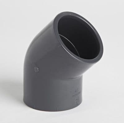 PVC Plain Elbow 45 - Metric