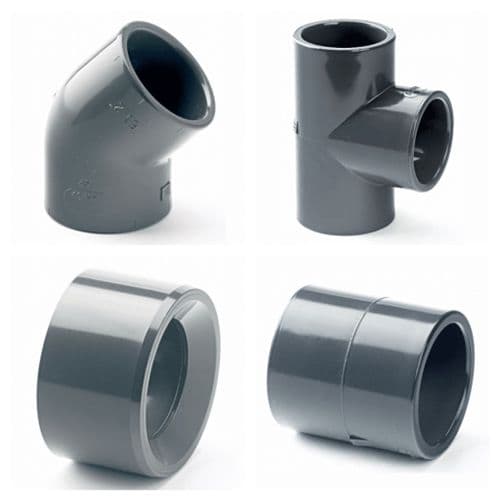 PVC Plain Pipe Fittings - Imperial / Inch