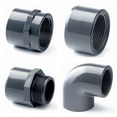 Imperial & Inch PVC Pipe Fittings | PVC Plain & Threaded