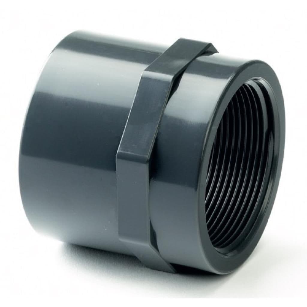 PVC Socket Plain to Threaded BSP Metric - All sizes