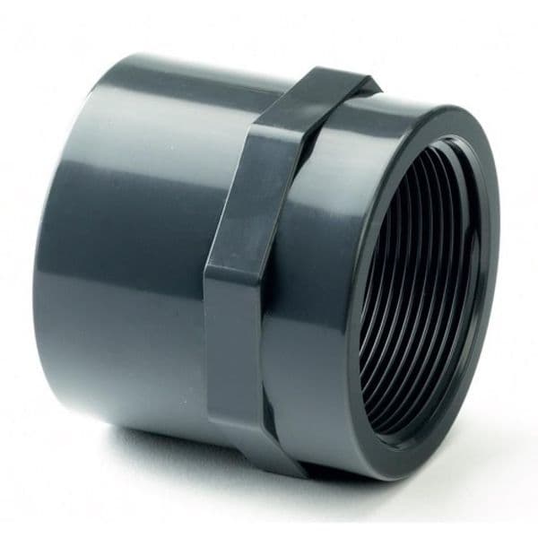 PVC Socket Plain to Threaded BSP Metric - All sizes