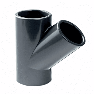 PVC-U Y Pieces / 45 Degrees Tee Plain Imperial / Inch- All sizes