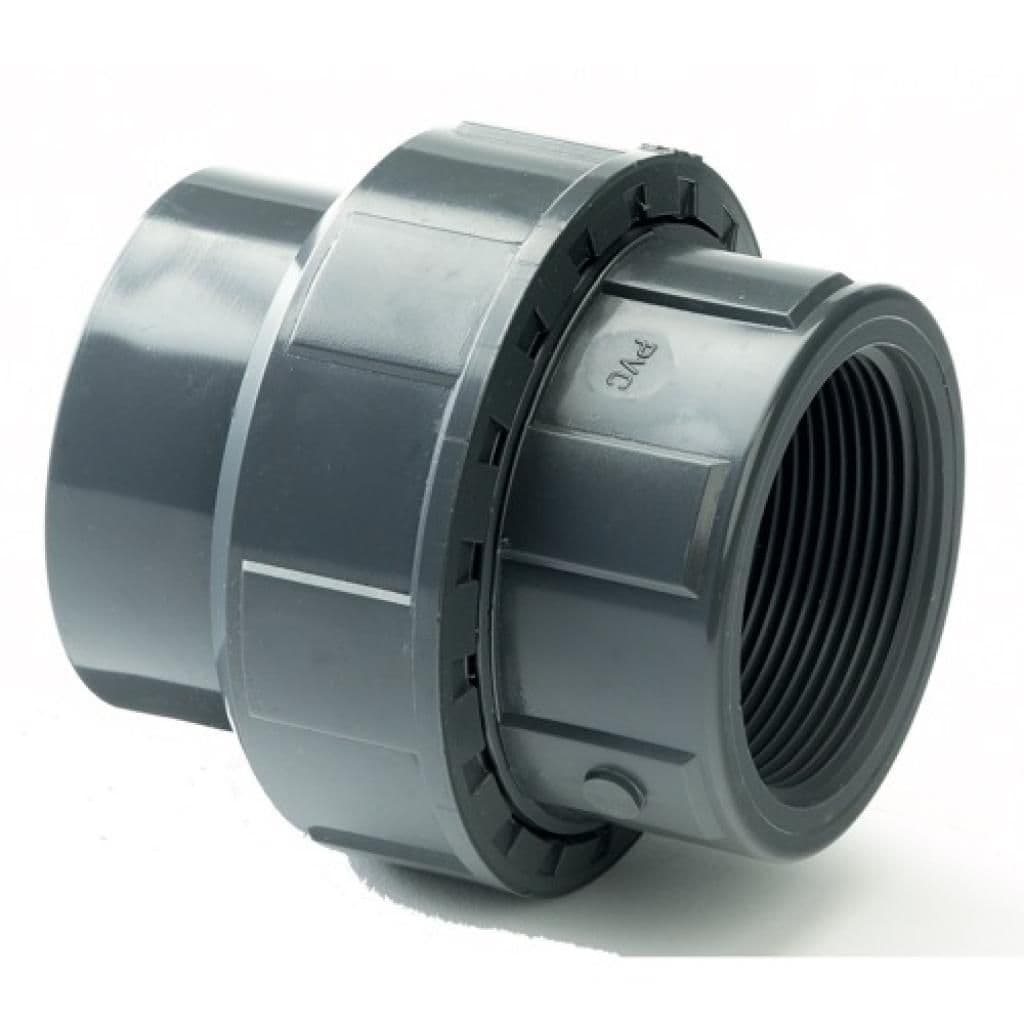 PVC Union - Plain to Threaded BSP Metric - All sizes