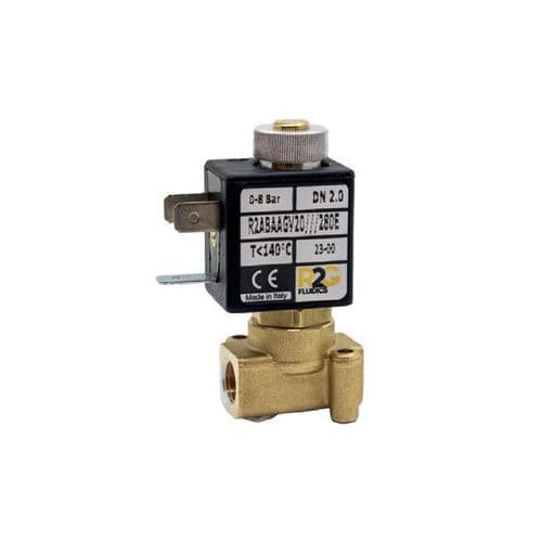 RAB1 Brass Solenoid Valve  Direct Acting 2/2  Viton Diaphragm