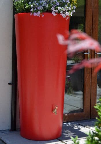 Red Big City Water Butt Planter