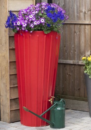 Red Cosmo Water Butt Planter - 200 Litre