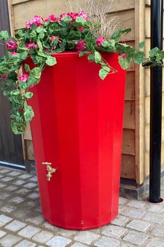 Red Midi Metropolitan Water Butt Planter