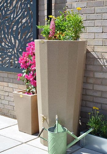 Sandstone Metropolitan Water Butt Planter - 255 Litre
