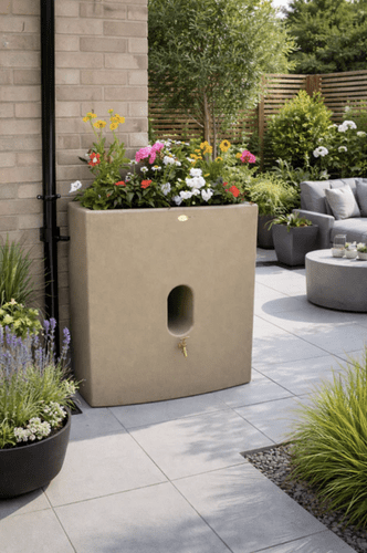 Sandstone Oasis 375 Litre Water Butt Planter