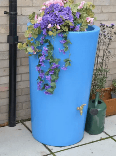 Sky Blue City Water Butt Planter - 180 Litre