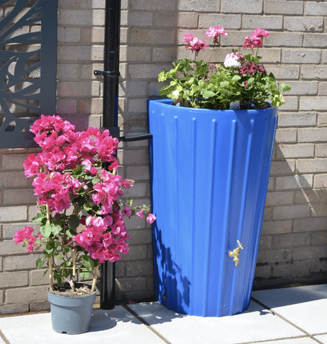 Sky Blue Cosmo Mini Water Butt Planter