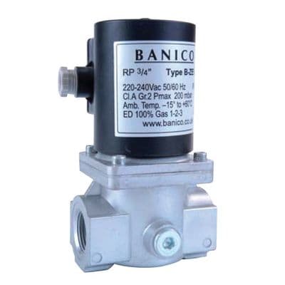 Solenoid Operated Gas Safety Shut-off Valve  Flanged PN16  Automatic Reset