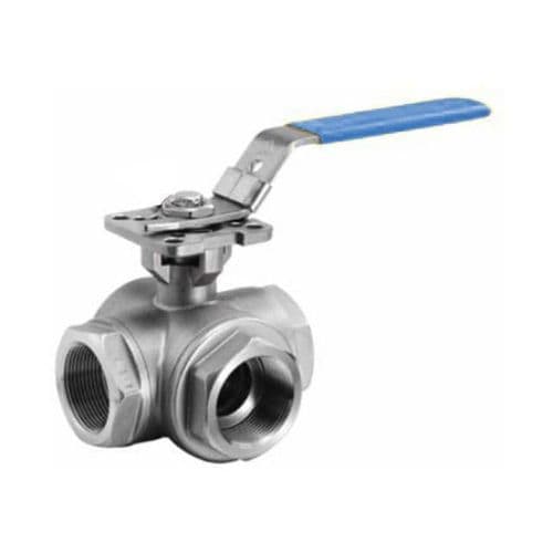 Stainless Steel 3 Way Ball Valve  L Port
