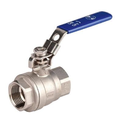 Stainless Steel Ball Valve  2 Piece  Vented