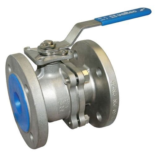 Stainless Steel Ball Valve  Flanged ANSI 150  ISO Top