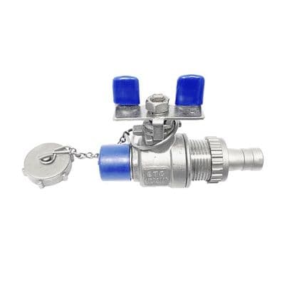 Stainless Steel Ball Valve  Hose Tail & Cap