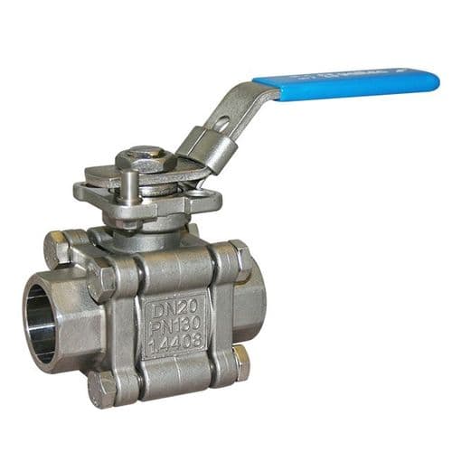Stainless Steel Ball Valve  Screwed BSPP  ISO Top
