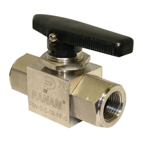 Stainless Steel Ball Valve  Screwed BSPP  Pointer Handle Operated