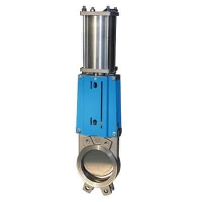 Stainless Steel Knife Gate Valve  Unidirectional  Double Acting Actuator PN10
