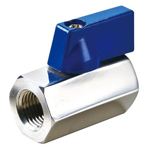 Stainless Steel Mini Ball Valve  Female x Female