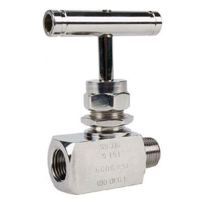 Stainless Steel Needle Valve  Screwed BSPP  Male x Female