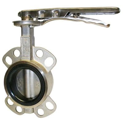 Stainless Steel Wafer Butterfly Valve  Stainless Steel Disc  EPDM Liner