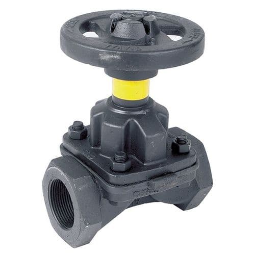 Weir Type Diaphragm Valve  Unlined  Screwed BSPP