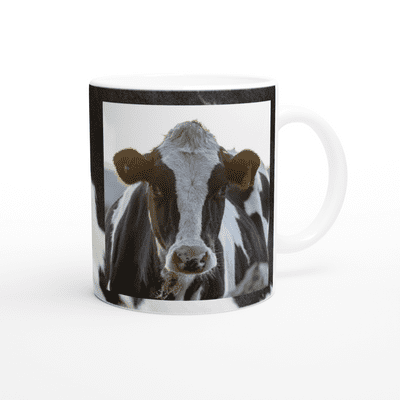 Black and White Cow Individually Printed Mug