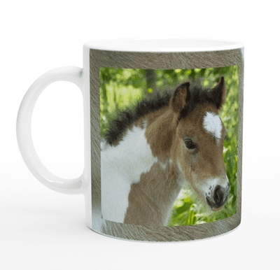 Coloured Cob Foal Ceramic Mug