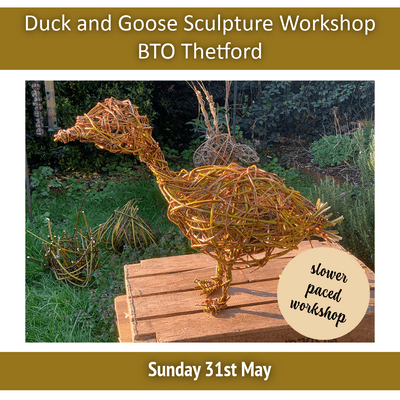 Duck and Goose Willow Sculpture Workshop BTO Thetford