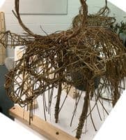 Highland Cow Willow Sculpture Full Day Workshop - BTO Thetford