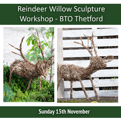 Reindeer Willow Sculpture Workshop BTO Thetford