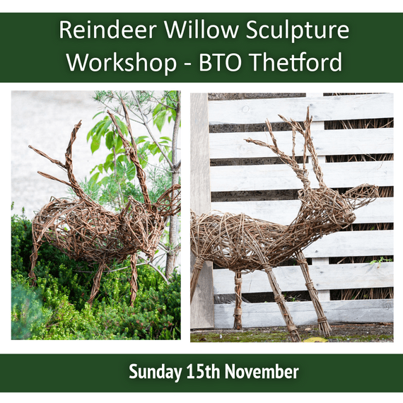 Reindeer Willow Sculpture Workshop BTO Thetford