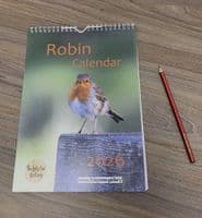 Robin Wall Calendar 2026