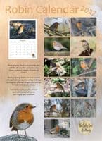 Robin Wall Calendar 2027