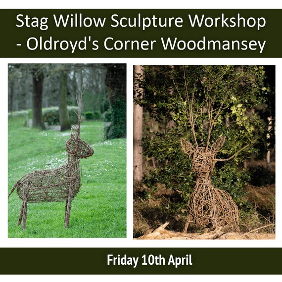 Stag Willow Sculpture Workshop at Oldroyd's Corner