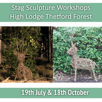Stag Willow Sculpture Workshop Red Lodge Millennium Centre