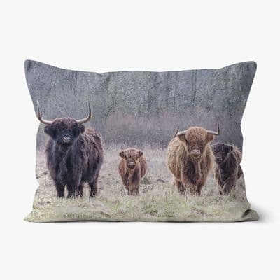 The Herd Linen Cushion 19x13cm