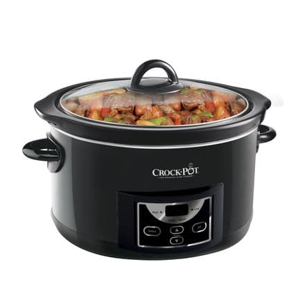 Crock-pot 4.7l Gloss Black Digital Countdown Slow Cooker