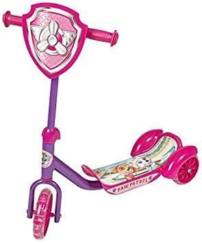 PAW PATROL GIRLS KIDS 3 WHEELED TRI SCOOTER WITH FRONT PLATE